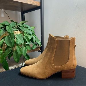 Tan Zara Suede Booties Size 38